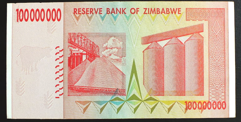 100 000 000 Dollars - Zimbabwe 200 r.
